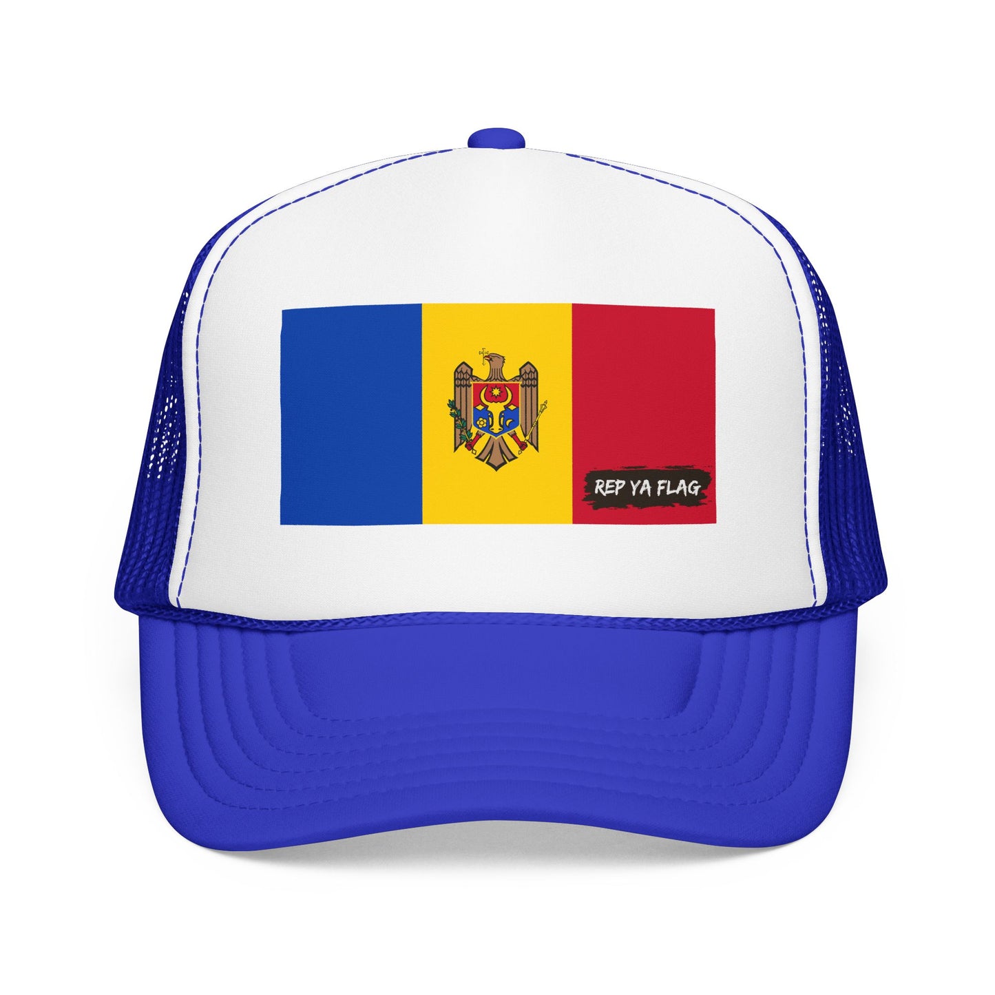 Moldova Flag Foam Trucker Hat | Moldova Pride Snapback Cap | Rep Ya Flag