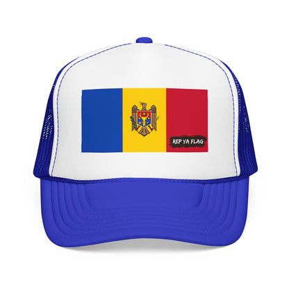 Moldova Flag Foam Trucker Hat | Moldova Pride Snapback Cap | Rep Ya Flag