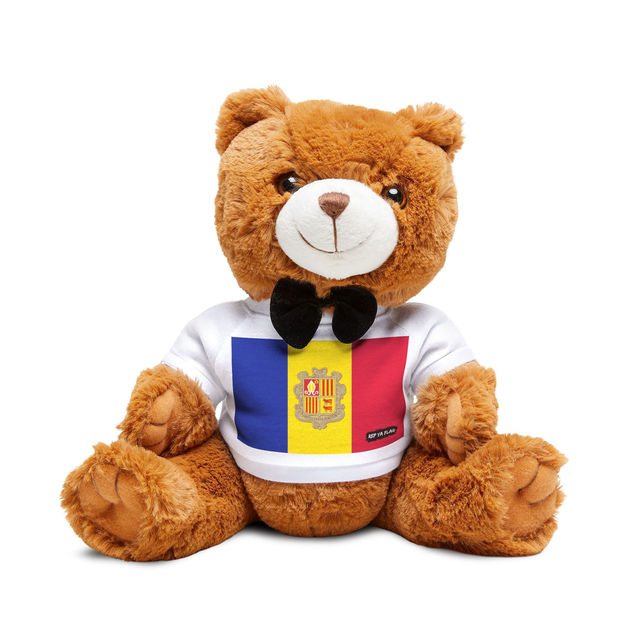 Andorra Flag Teddy Bear | Andorran Heritage Plush Gift | Rep Ya Flag