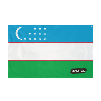 Uzbekistan Flag Double Sided Flag, Outdoor Garden Banner | Country Flag