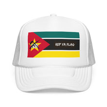 Mozambique Flag Foam Trucker Hat | Mozambican Pride Snapback Cap | Rep Ya Flag