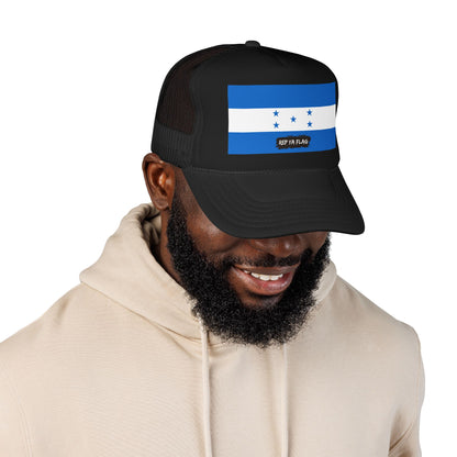 Honduras Flag Foam Trucker Hat | Honduran Pride Snapback Cap | Rep Ya Flag