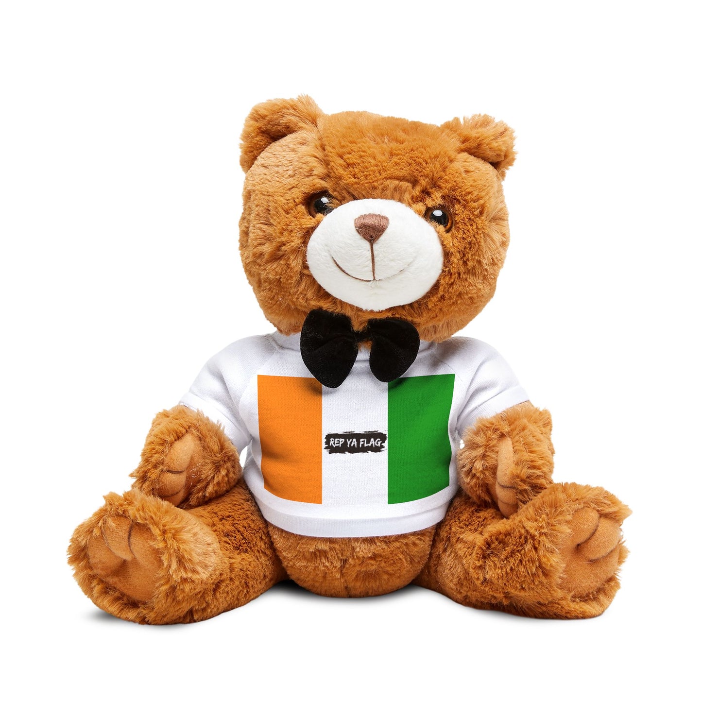 Côte d'Ivoire (Ivory Coast) Flag Teddy Bear | Ivorian Heritage Plush Gift | Rep Ya Flag