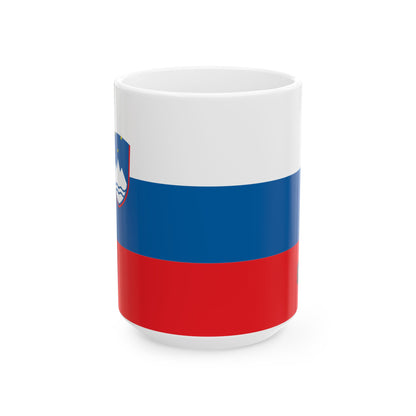 Slovenia Flag Coffee Mug 11oz & 15oz | Slovenian Heritage Ceramic Coffee Tea Mug | Rep Ya Flag