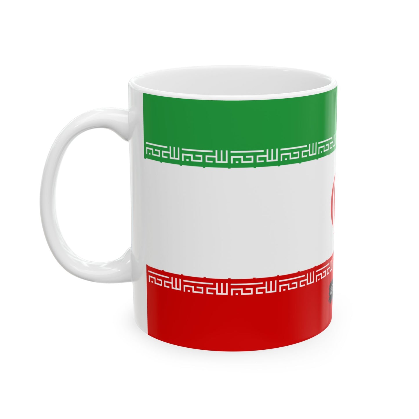 Iran Flag Coffee Tea Mug 11oz 15oz | Rep Ya Flag Ceramic Mug