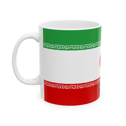 Iran Flag Coffee Tea Mug 11oz 15oz | Rep Ya Flag Ceramic Mug