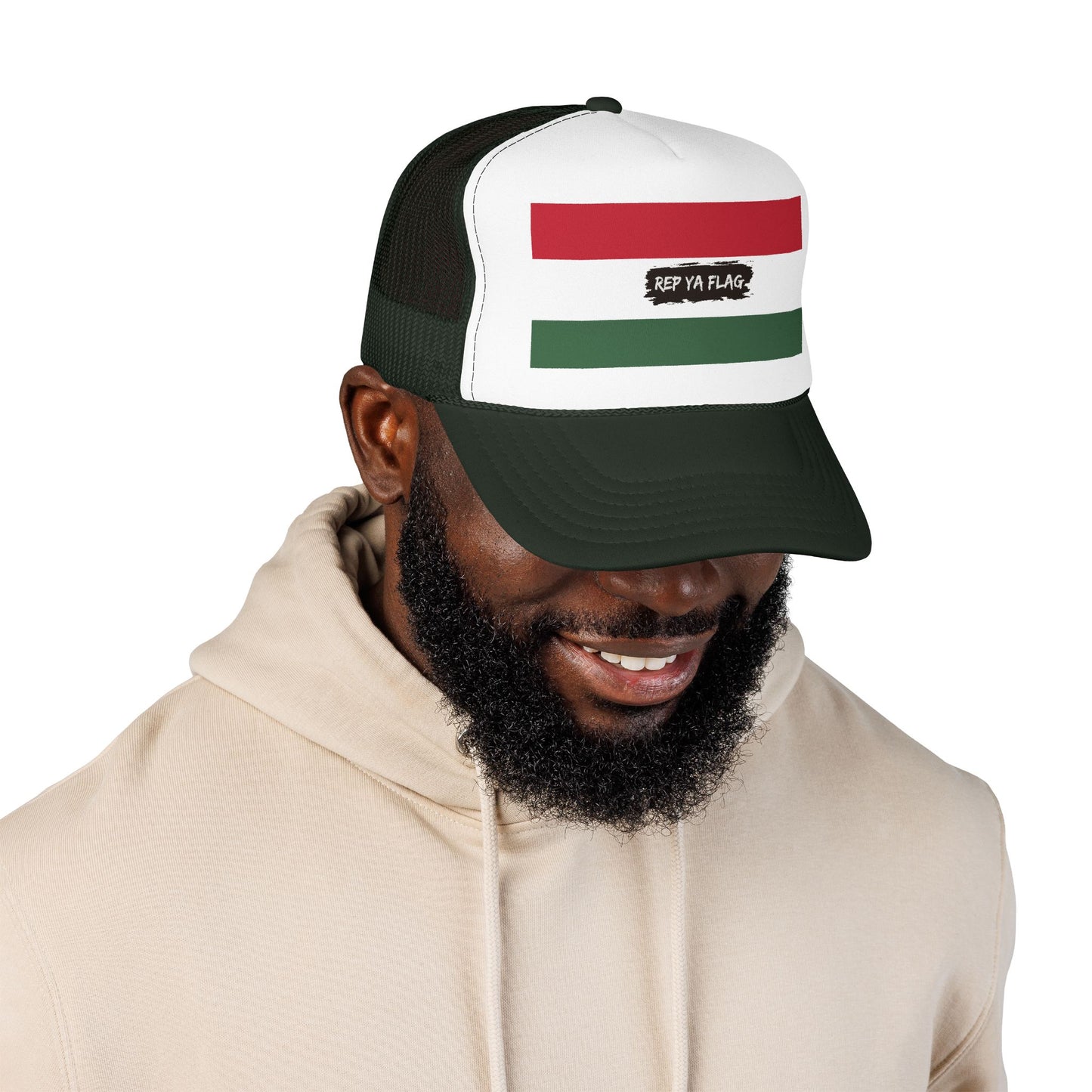 Hungary Flag Foam Trucker Hat | Hungarian Pride Snapback Cap | Rep Ya Flag