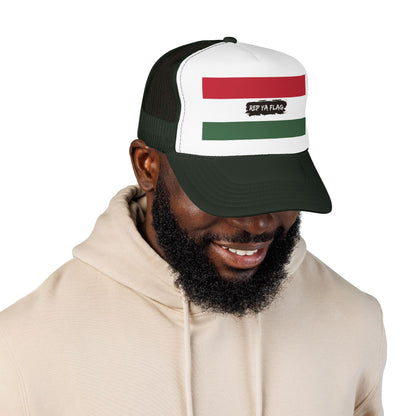 Hungary Flag Foam Trucker Hat | Hungarian Pride Snapback Cap | Rep Ya Flag
