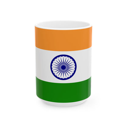 India Flag Coffee Tea Mug 11oz 15oz | Rep Ya Flag Ceramic Mug