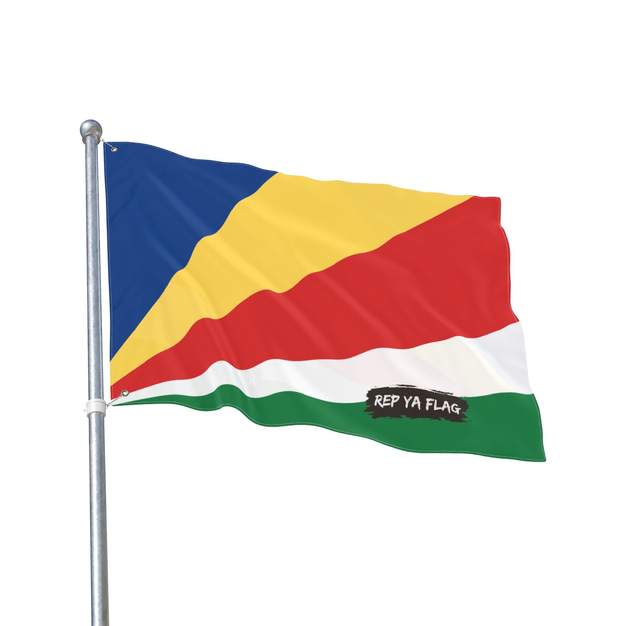Seychelles Flag Garden Banner | Double-Sided Outdoor Flag | Rep Ya Flag