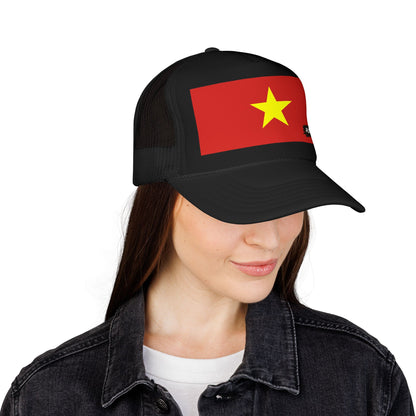 Vietnam Flag Foam Trucker Hat | Rep Ya Flag design