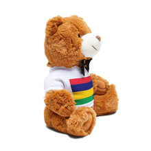 Mauritius Flag Teddy Bear | Mauritian Heritage Plush Gift | Cultural Keepsake | Baby Gift Stuffed Animal