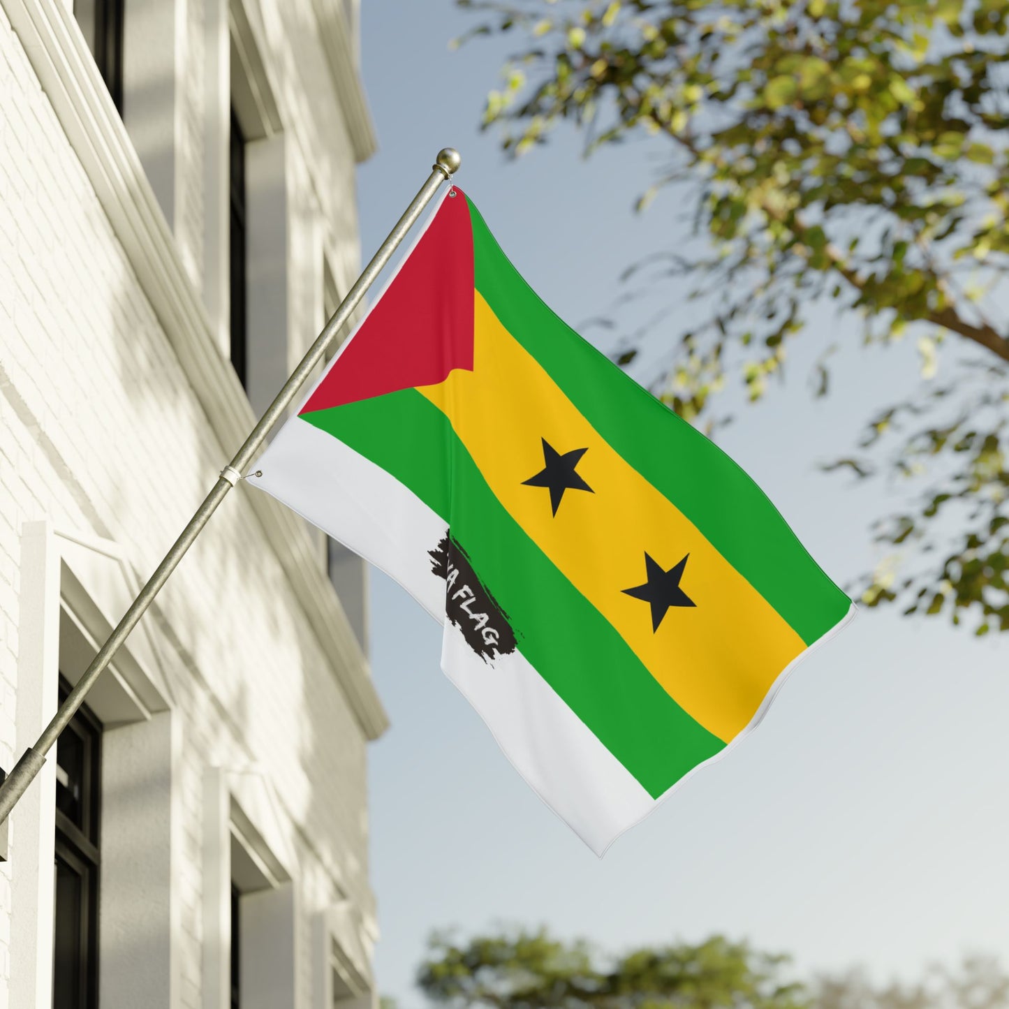 São Tomé and Príncipe Flag Garden Banner | Double Sided Outdoor Flag | Rep Ya Flag