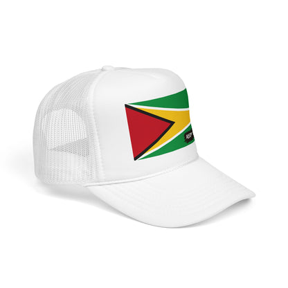 Guyana Flag Foam Trucker Hat | Guyanese Pride Snapback Cap | Rep Ya Flag