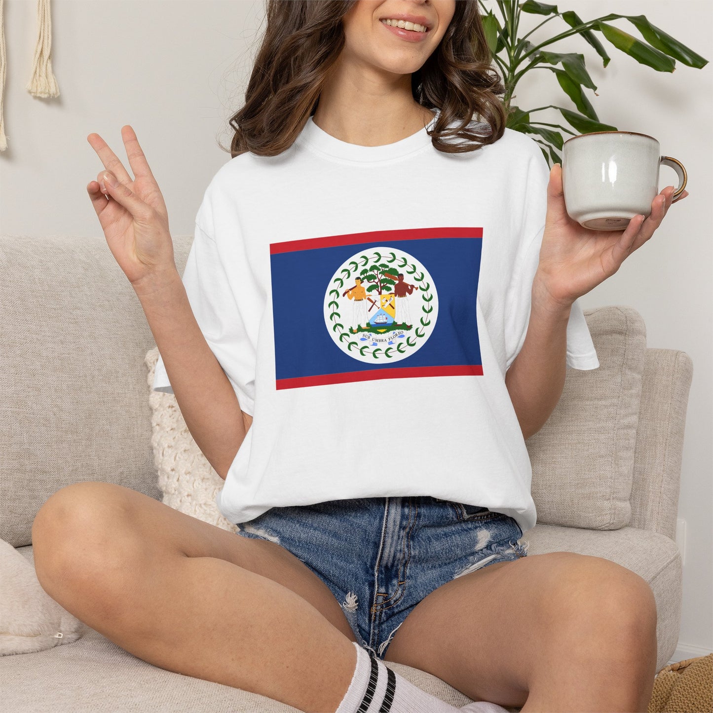 Belize Flag T Shirt | Belizean Heritage Shirt S-4XL | Rep Ya Flag