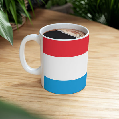 Luxembourg Flag Coffee Tea Mug 11oz 15oz | Rep Ya Flag Ceramic Mug