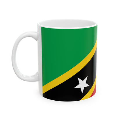 Saint Kitts and Nevis Flag Coffee Tea Mug 11oz 15oz | Rep Ya Flag Ceramic Mug