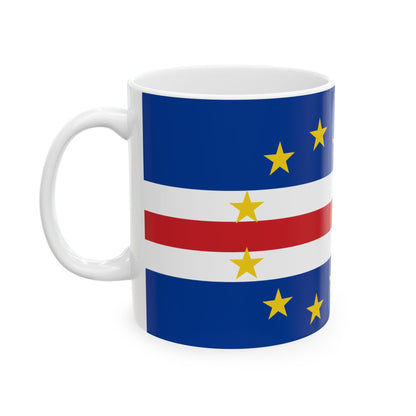 Cabo Verde Flag Coffee Tea Mug 11oz 15oz | Rep Ya Flag Ceramic Mug