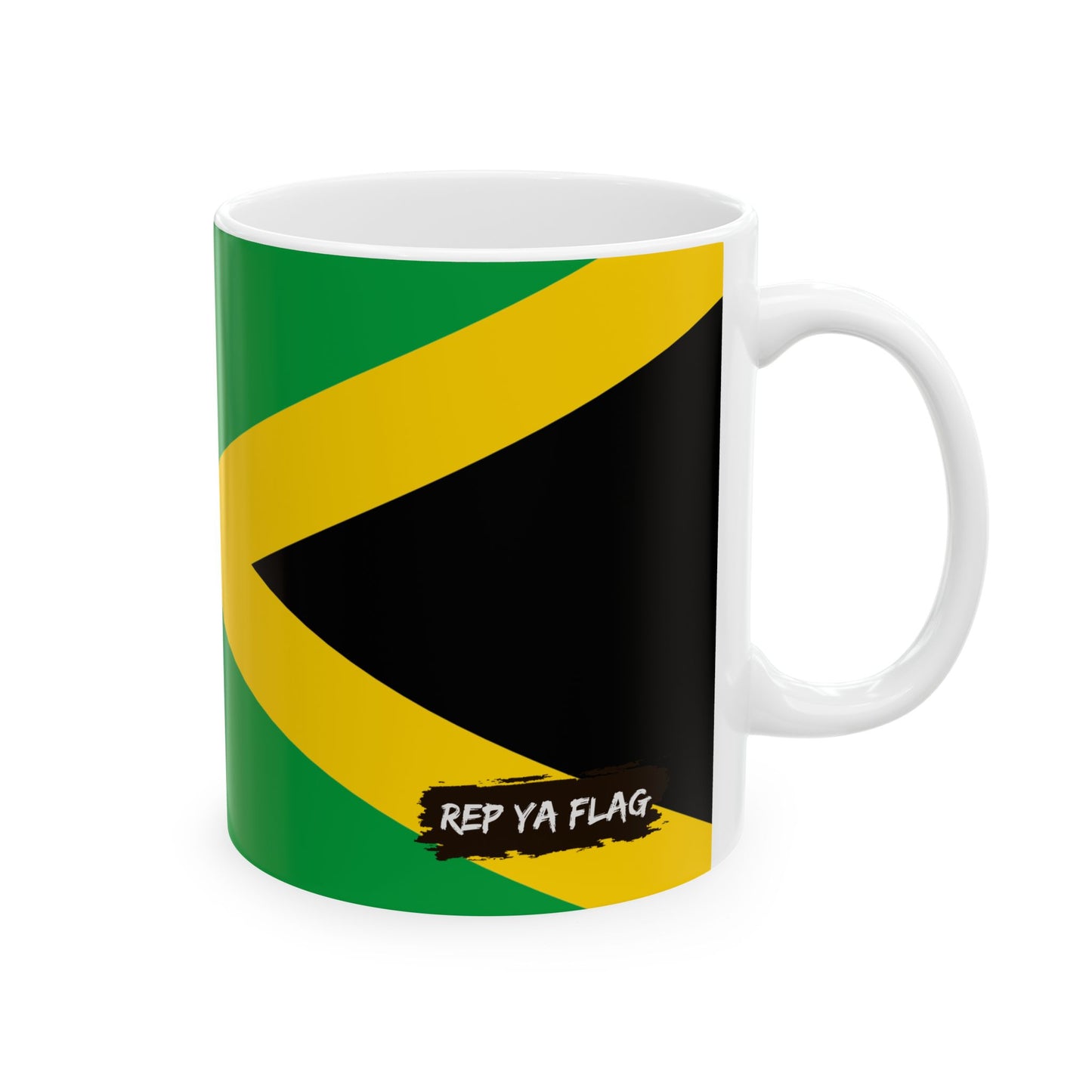 Jamaica Flag Coffee Tea Mug 11oz 15oz | Rep Ya Flag Ceramic Mug