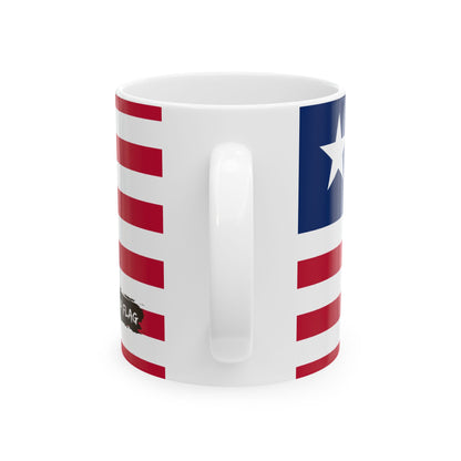 Liberia Flag Coffee Tea Mug 11oz 15oz | Rep Ya Flag Ceramic Mug