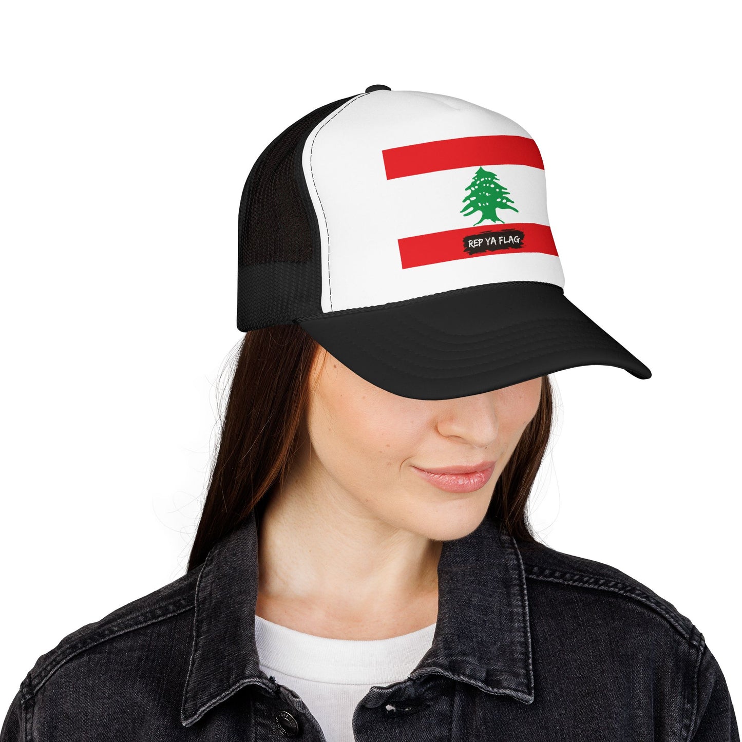 Lebanon Flag Foam Trucker Hat | Lebanese Pride Snapback Cap | Rep Ya Flag