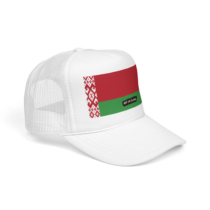 Belarus Flag Foam Trucker Hat | Belarusian Pride Snapback Cap | Rep Ya Flag