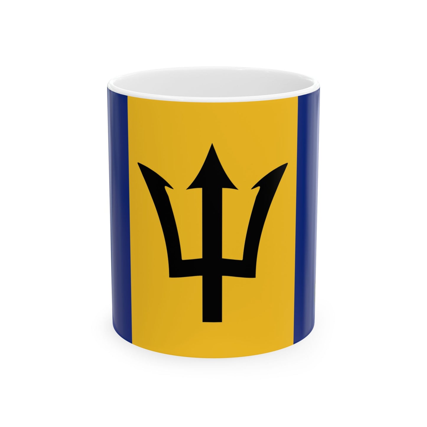 Barbados Flag Coffee Mug | Barbadian Pride Ceramic Tea Mug 11oz & 15oz | Rep Ya Flag