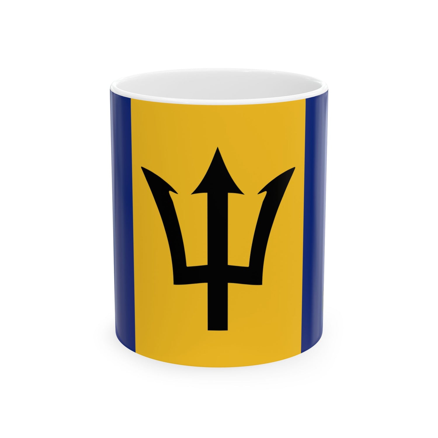 Barbados Flag Coffee Mug | Barbadian Pride Ceramic Tea Mug 11oz & 15oz | Rep Ya Flag