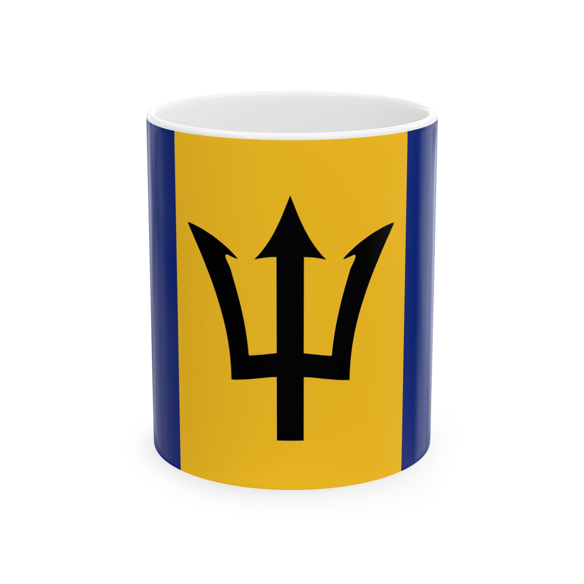 Barbados Flag Coffee Mug | Barbadian Pride Ceramic Tea Mug 11oz & 15oz | Rep Ya Flag