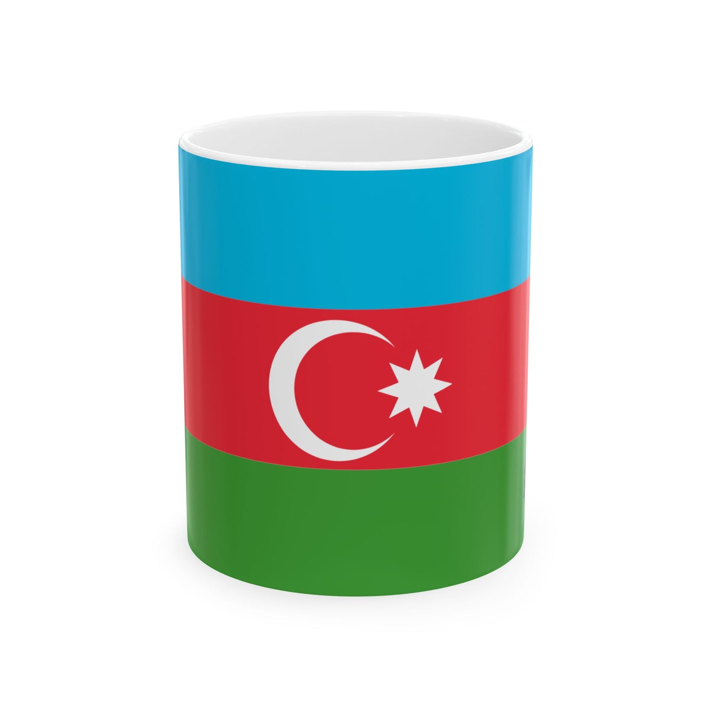 Azerbaijan Flag Coffee Tea Mug 11oz 15oz | Rep Ya Flag Ceramic Mug