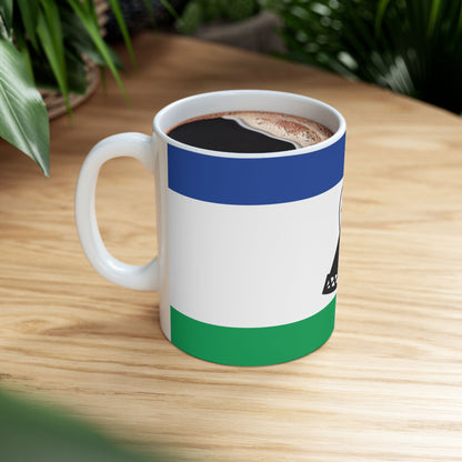 Lesotho Flag Coffee Tea Mug 11oz 15oz | Rep Ya Flag Ceramic Mug