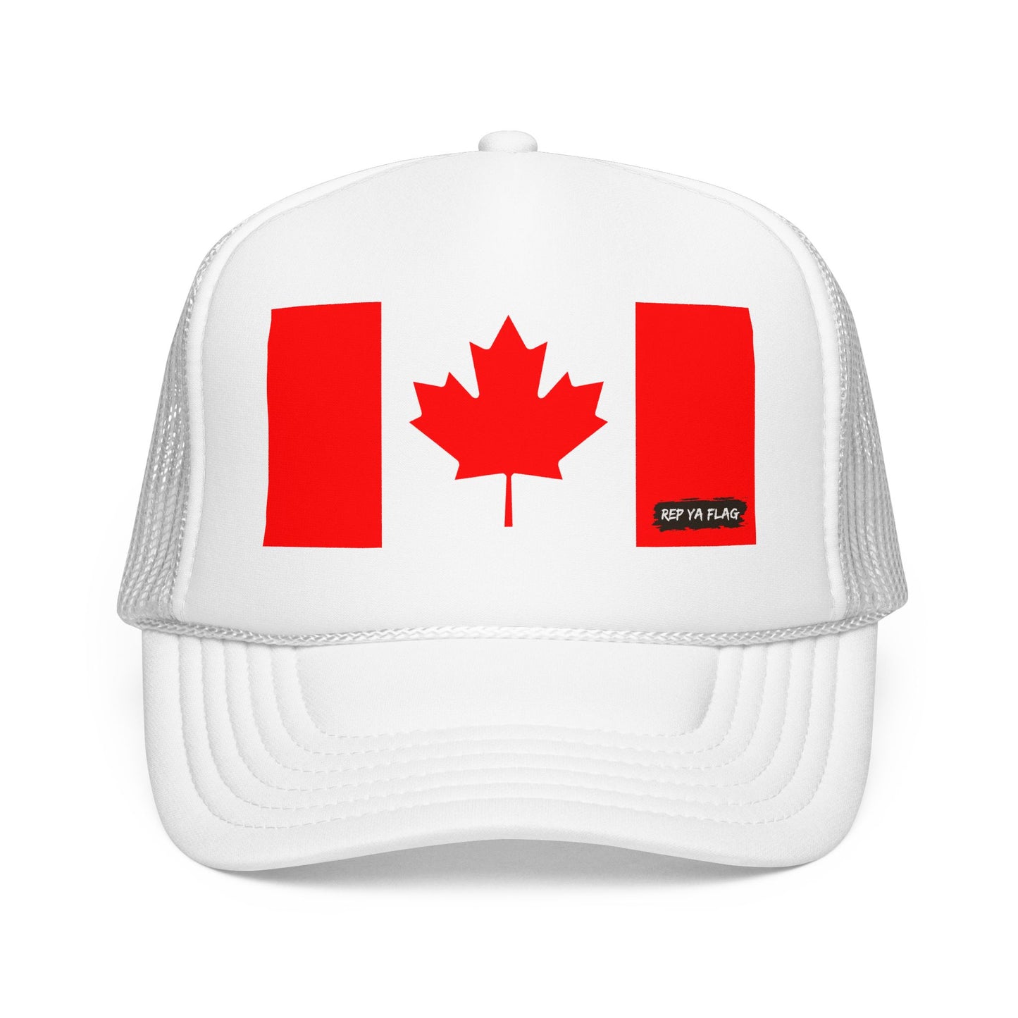 Canada Flag Foam Trucker Hat | Canadian Pride Snapback Cap | Rep Ya Flag