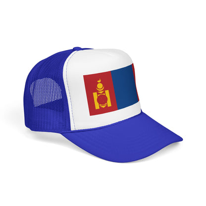 Mongolia Flag Foam Trucker Hat | Mongolian Pride Snapback Cap | Rep Ya Flag