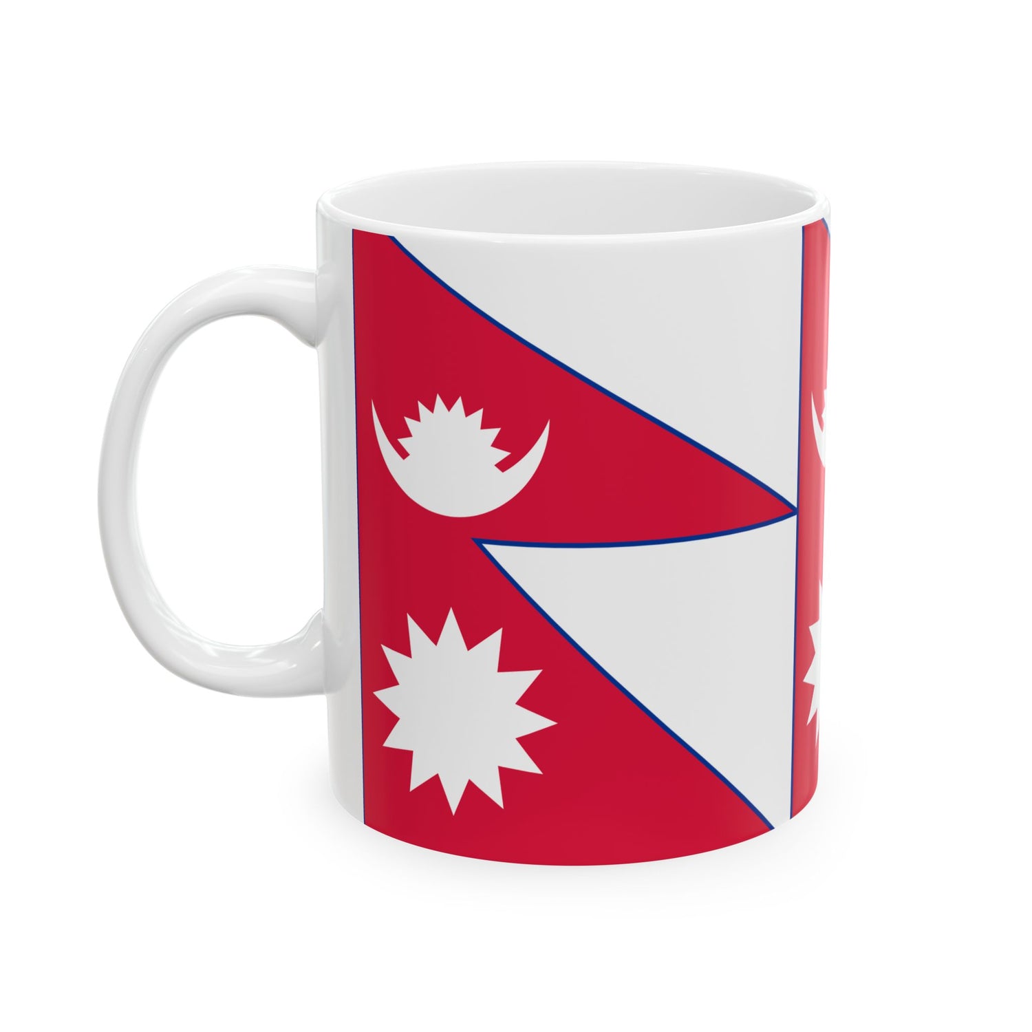 Nepal Flag Coffee Tea Mug 11oz 15oz | Rep Ya Flag Ceramic Mug