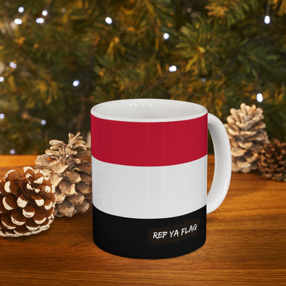 Sudan Flag Coffee Tea Mug 11oz 15oz | Rep Ya Flag Ceramic Mug