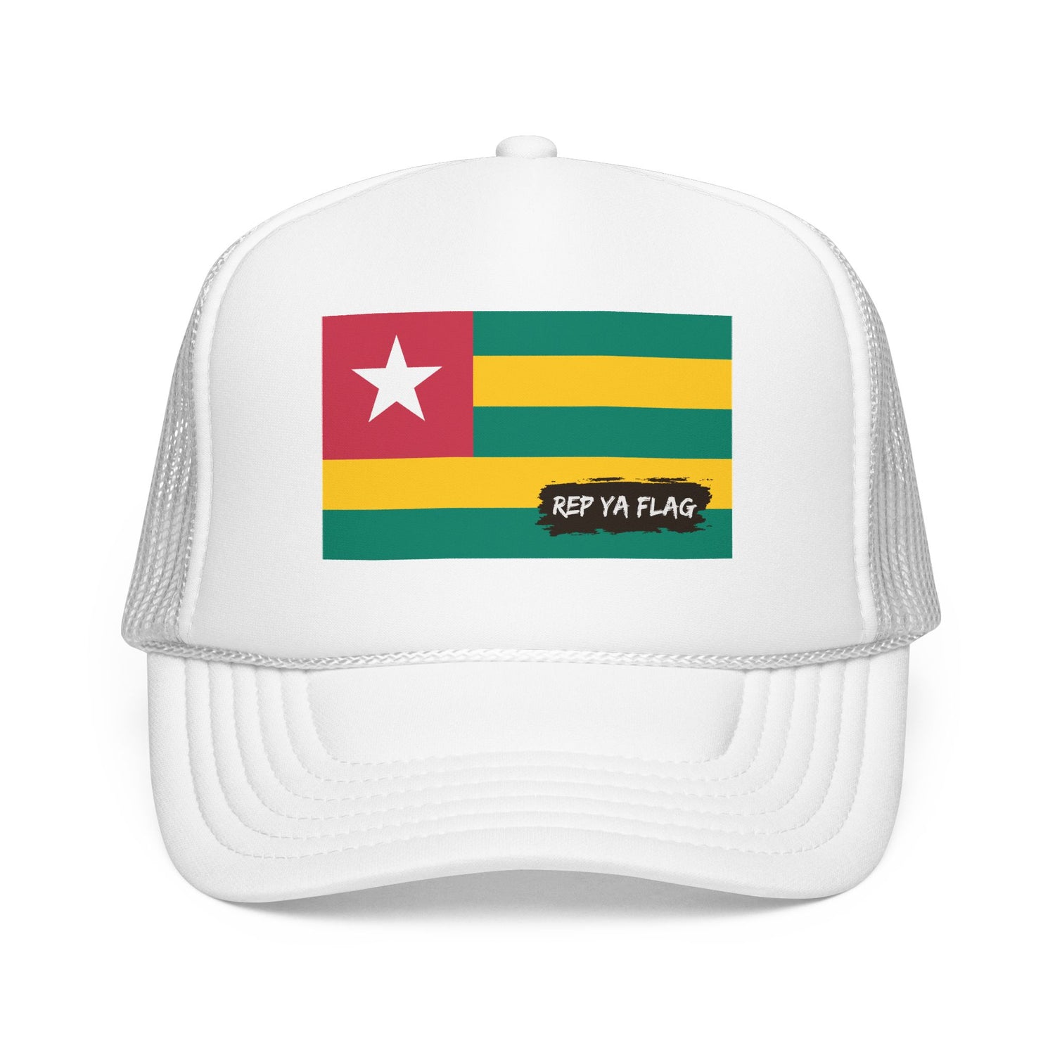 Togo Flag Foam Trucker Hat | Rep Ya Flag design
