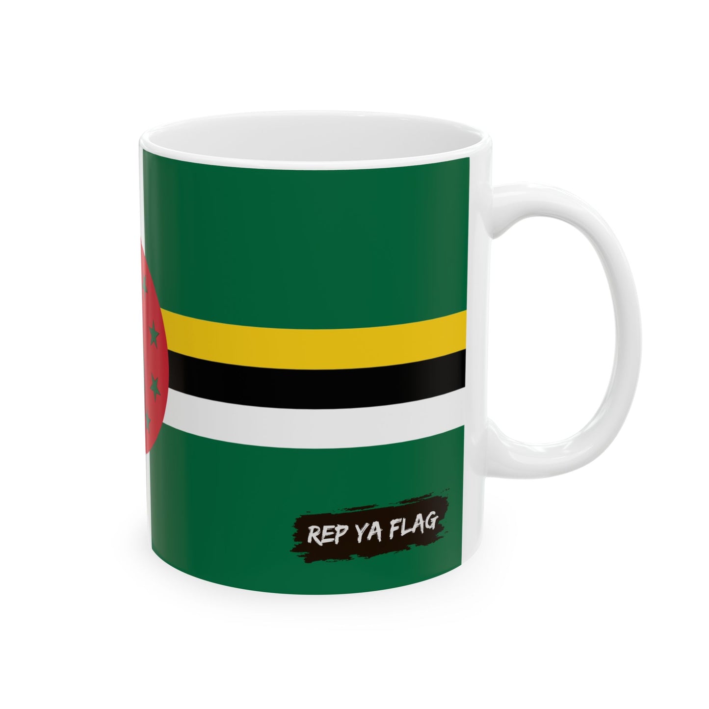 Dominica Flag Coffee Tea Mug 11oz 15oz | Rep Ya Flag Ceramic Mug