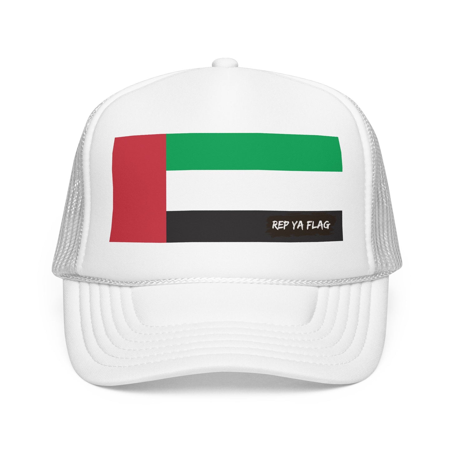 United Arab Emirates UAE Foam Trucker Hat | Rep Ya Flag design