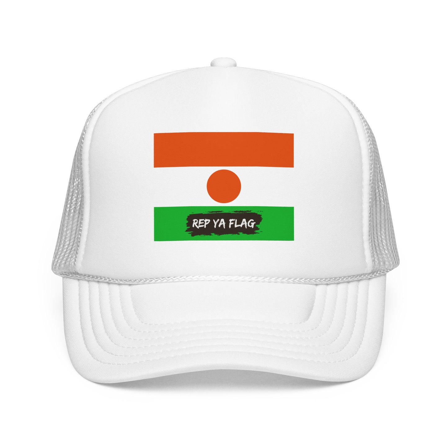 Niger Flag Foam Trucker Hat | Nigerien Pride Snapback Cap | Rep Ya Flag