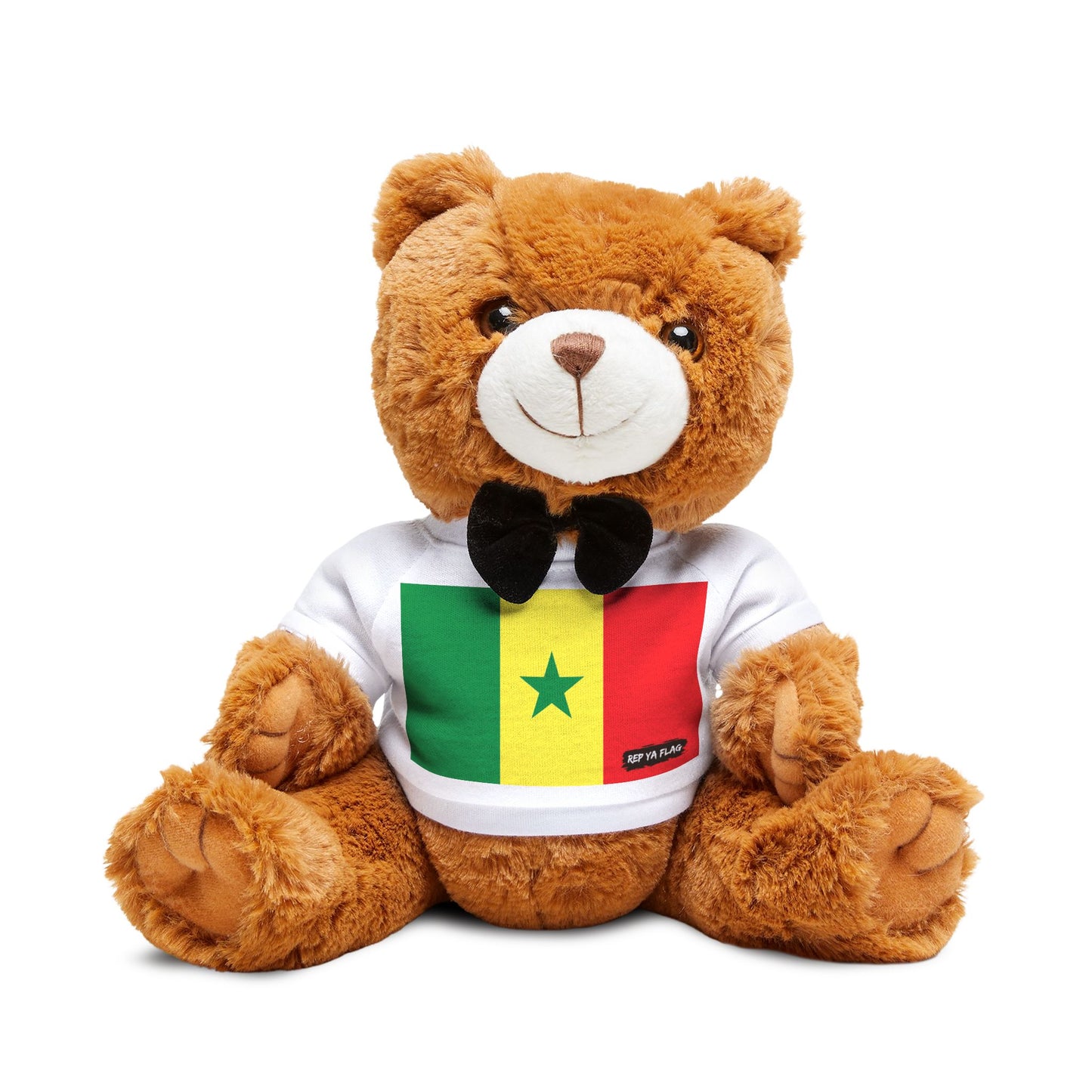 Senegal Flag Teddy Bear | Senegalese Plush Gift | Heritage Bear | Cultural Keepsake | Baby Gift Stuffed Animal | Rep Ya Flag