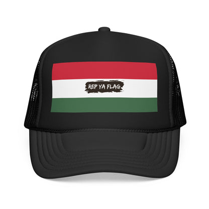 Hungary Flag Foam Trucker Hat | Hungarian Pride Snapback Cap | Rep Ya Flag
