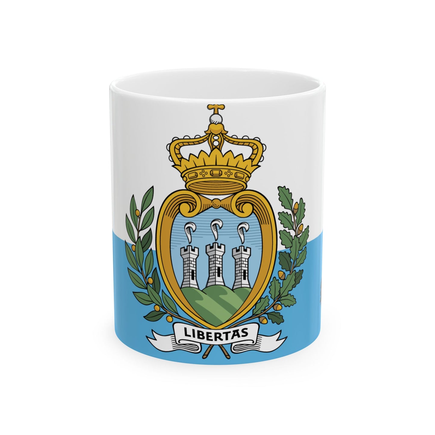 San Marino Flag Coffee Tea Mug 11oz 15oz | Rep Ya Flag Ceramic Mug