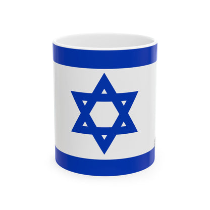 Israel Flag Coffee Tea Mug 11oz 15oz | Rep Ya Flag Ceramic Mug