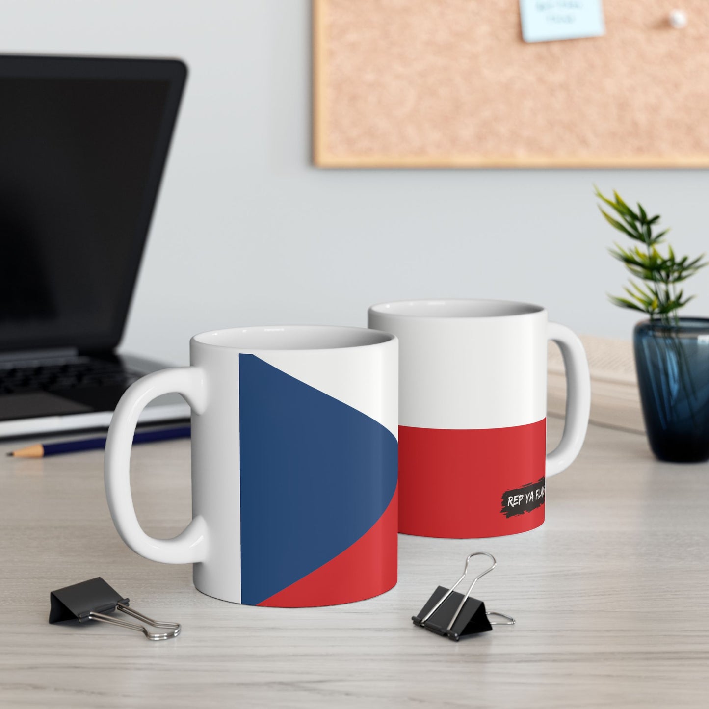 Czech Republic (Czechia) Flag Coffee Tea Mug 11oz 15oz | Rep Ya Flag Ceramic Mug