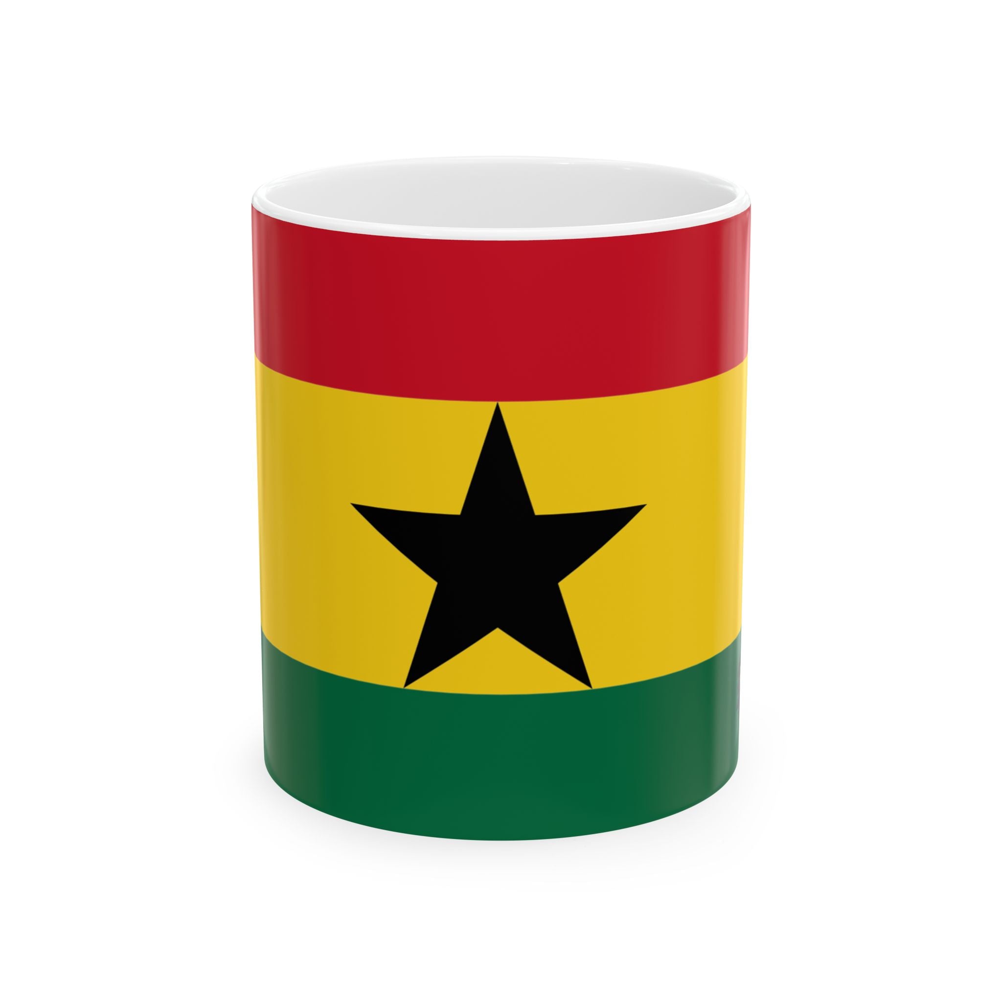 Ghana Flag Coffee Tea Mug 11oz 15oz | Rep Ya Flag Ceramic Mug