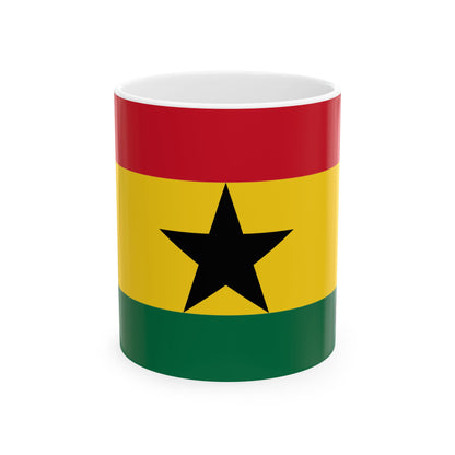 Ghana Flag Coffee Tea Mug 11oz 15oz | Rep Ya Flag Ceramic Mug