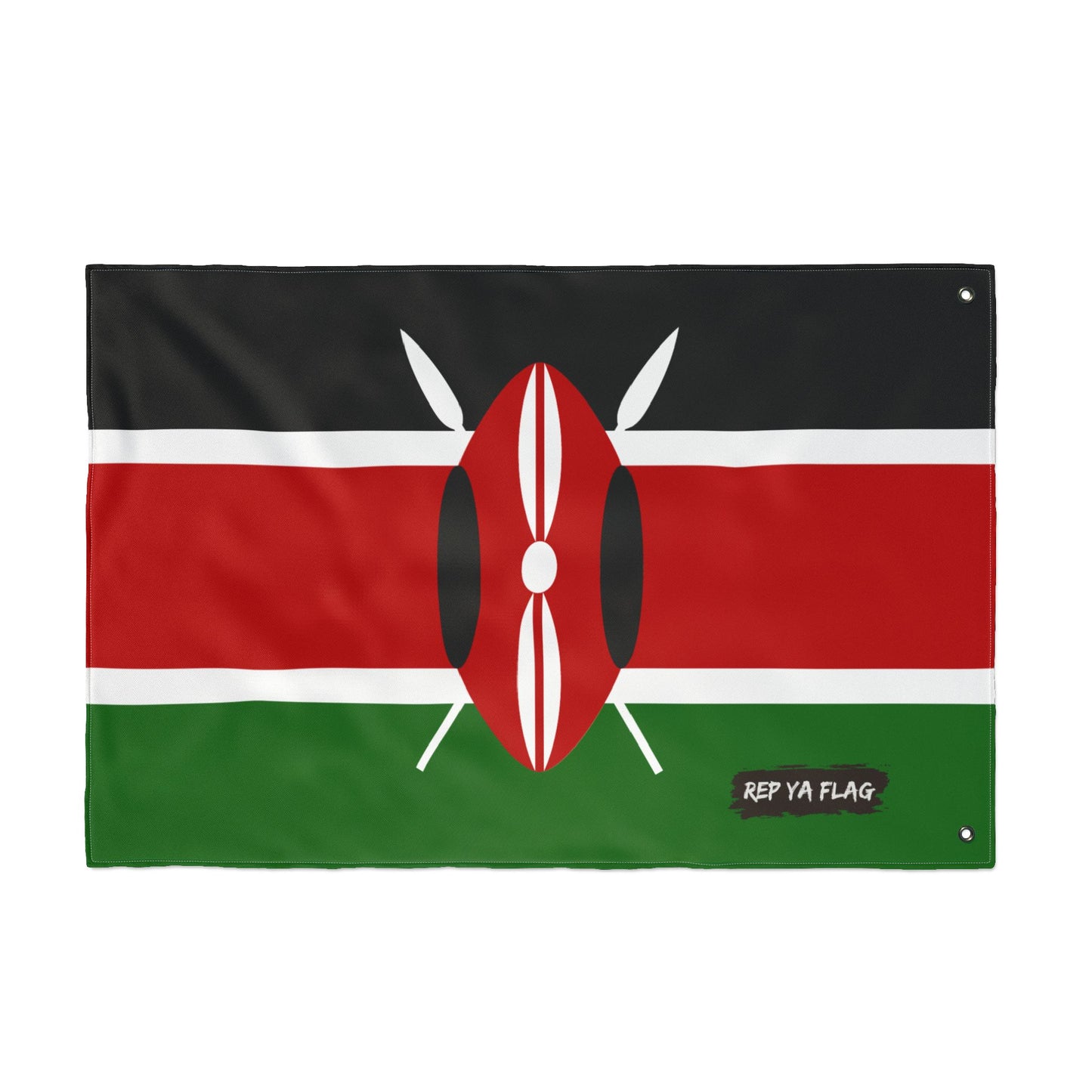 Kenya Flag Garden Banner | Double Sided Outdoor Flag | Rep Ya Flag