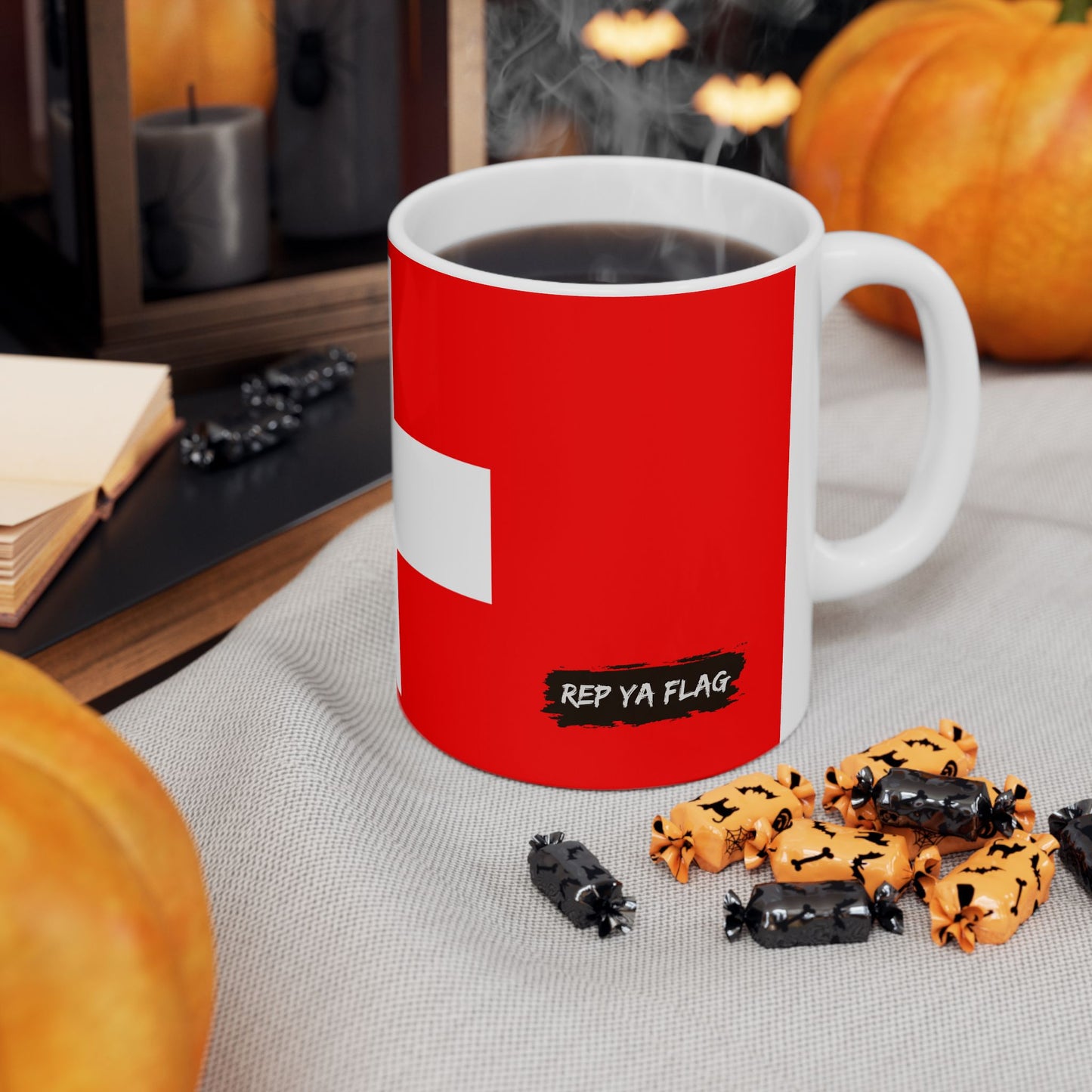 Switzerland Flag Coffee Tea Mug 11oz 15oz | Rep Ya Flag Ceramic Mug