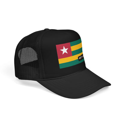 Togo Flag Foam Trucker Hat | Rep Ya Flag design