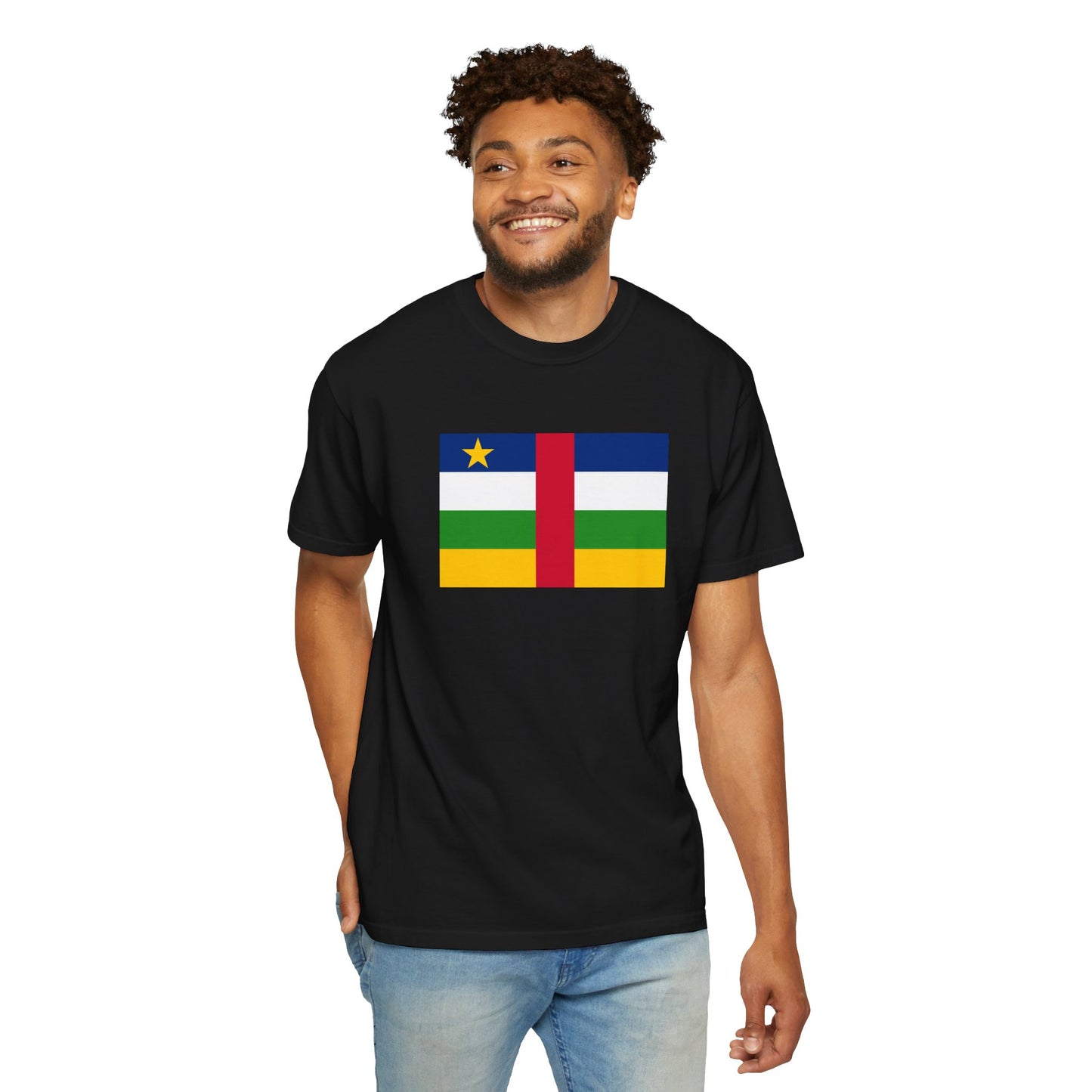 Central African Republic Flag T Shirt | Central African Heritage Shirt S-4XL | Rep Ya Flag